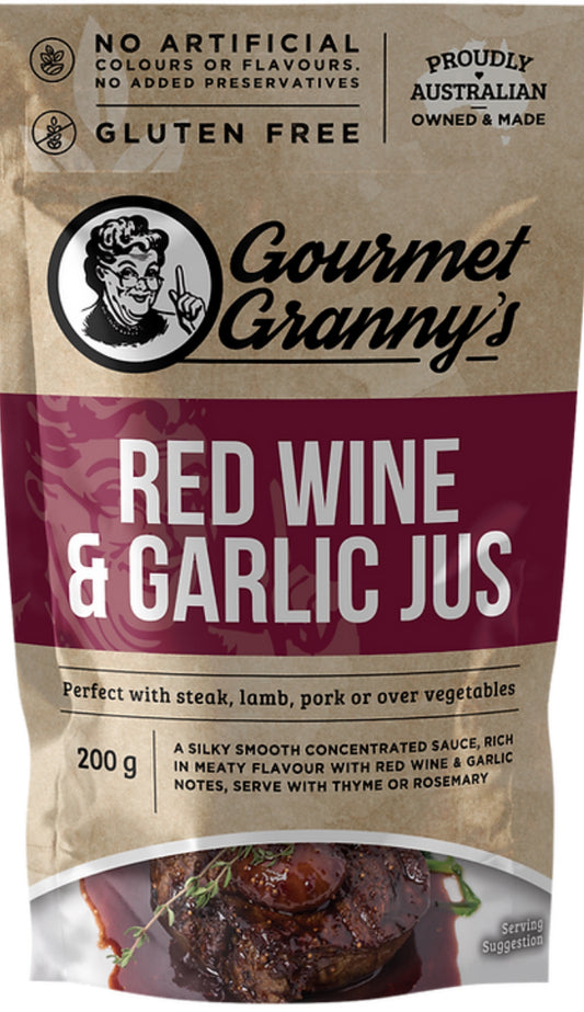 Gourmet Grannies Jus, Red wine & Garlic